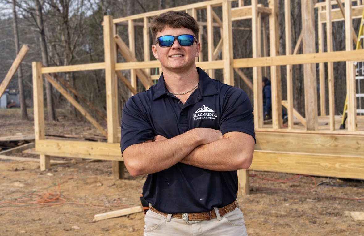 Brittain Farmer, owner of Blackridge Contracting LLC in Arab, Alabama